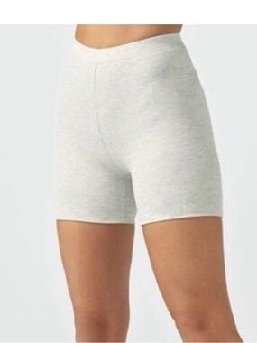 Joah Brown - Women’s High-Rise Heather Gray Bike Shorts